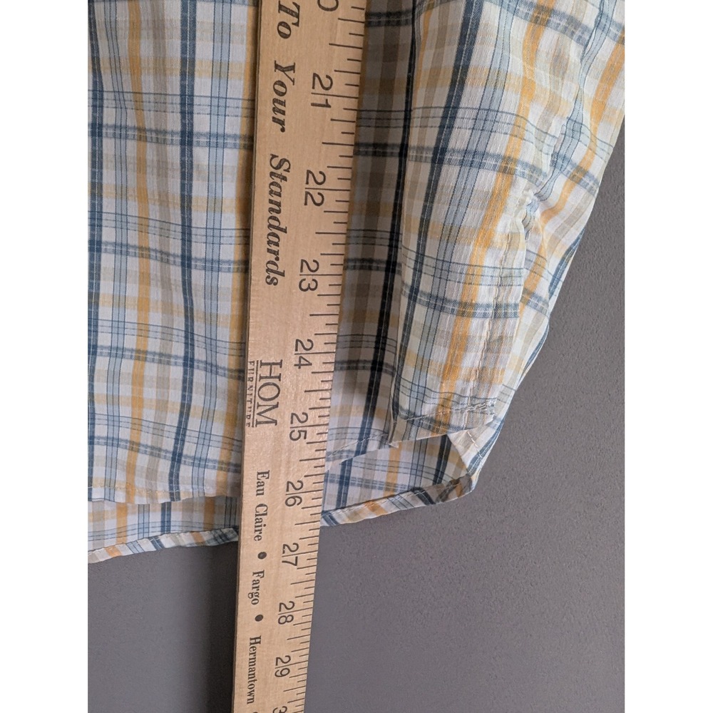 Columbia PFG Super Tamiami Mens M Plaid Short Sleeve Fishing Shirt - Picture 6 of 7